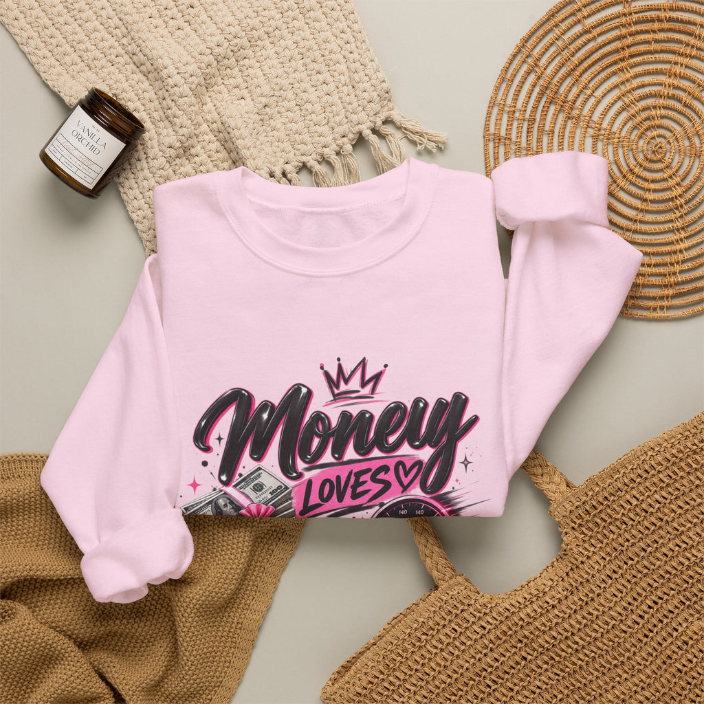 Money Loves Speed Crewneck Sweatshirt