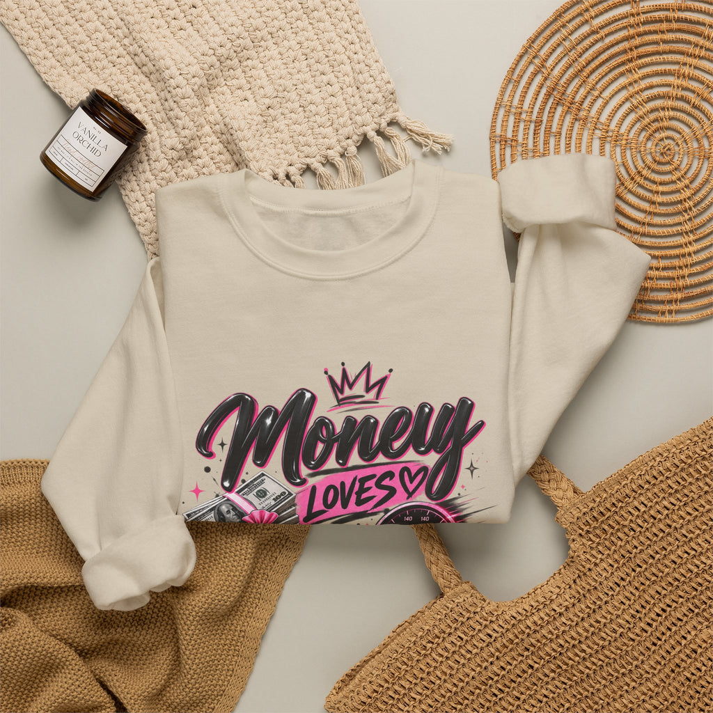 Money Loves Speed Crewneck Sweatshirt
