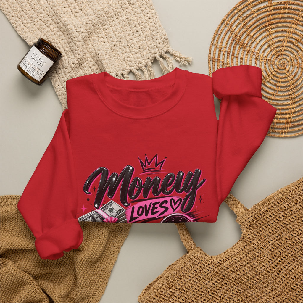 Money Loves Speed Crewneck Sweatshirt