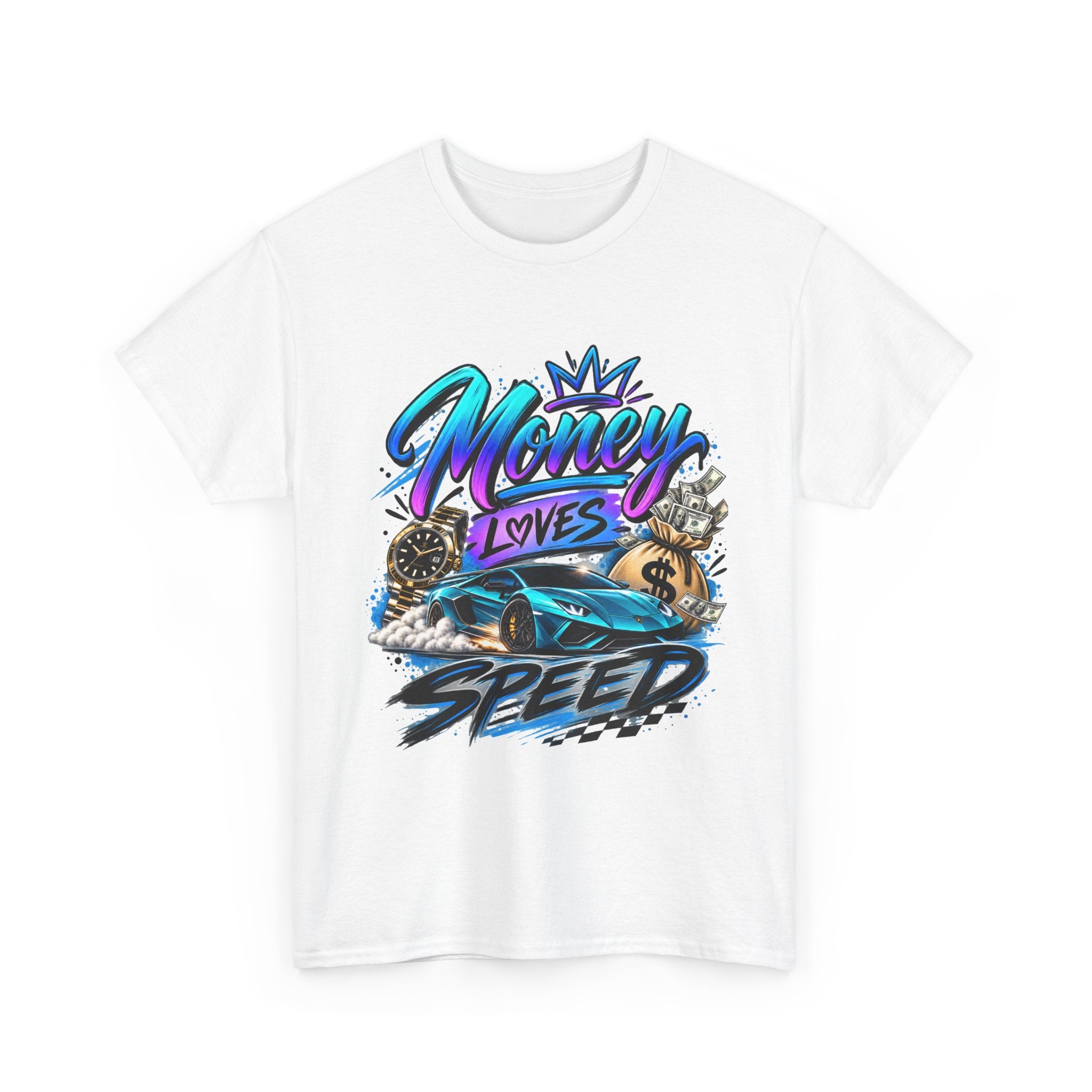 Money Loves Speed T-Shirt — Racing Car Graphic Tee