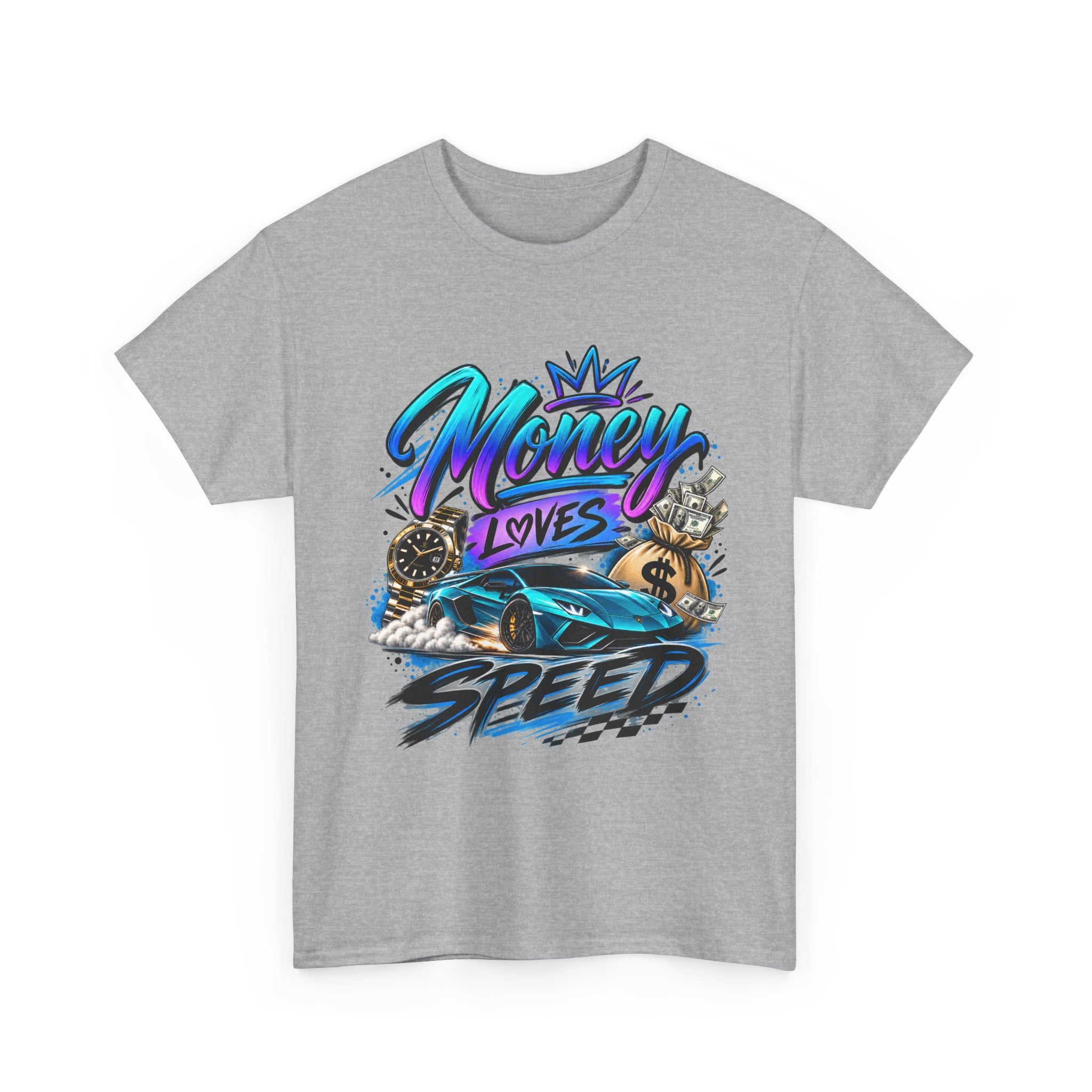 Money Loves Speed T-Shirt — Racing Car Graphic Tee