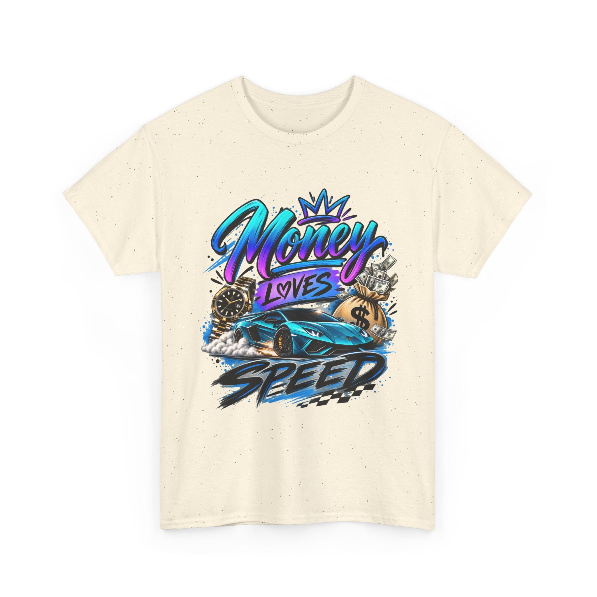 Money Loves Speed T-Shirt — Racing Car Graphic Tee