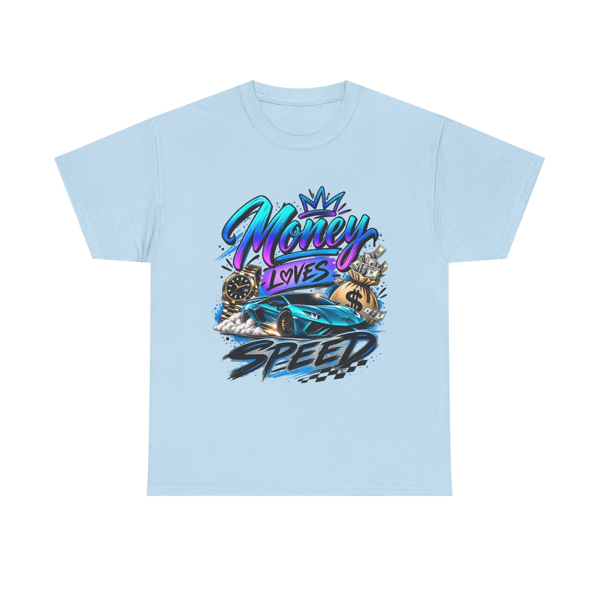 Money Loves Speed T-Shirt — Racing Car Graphic Tee