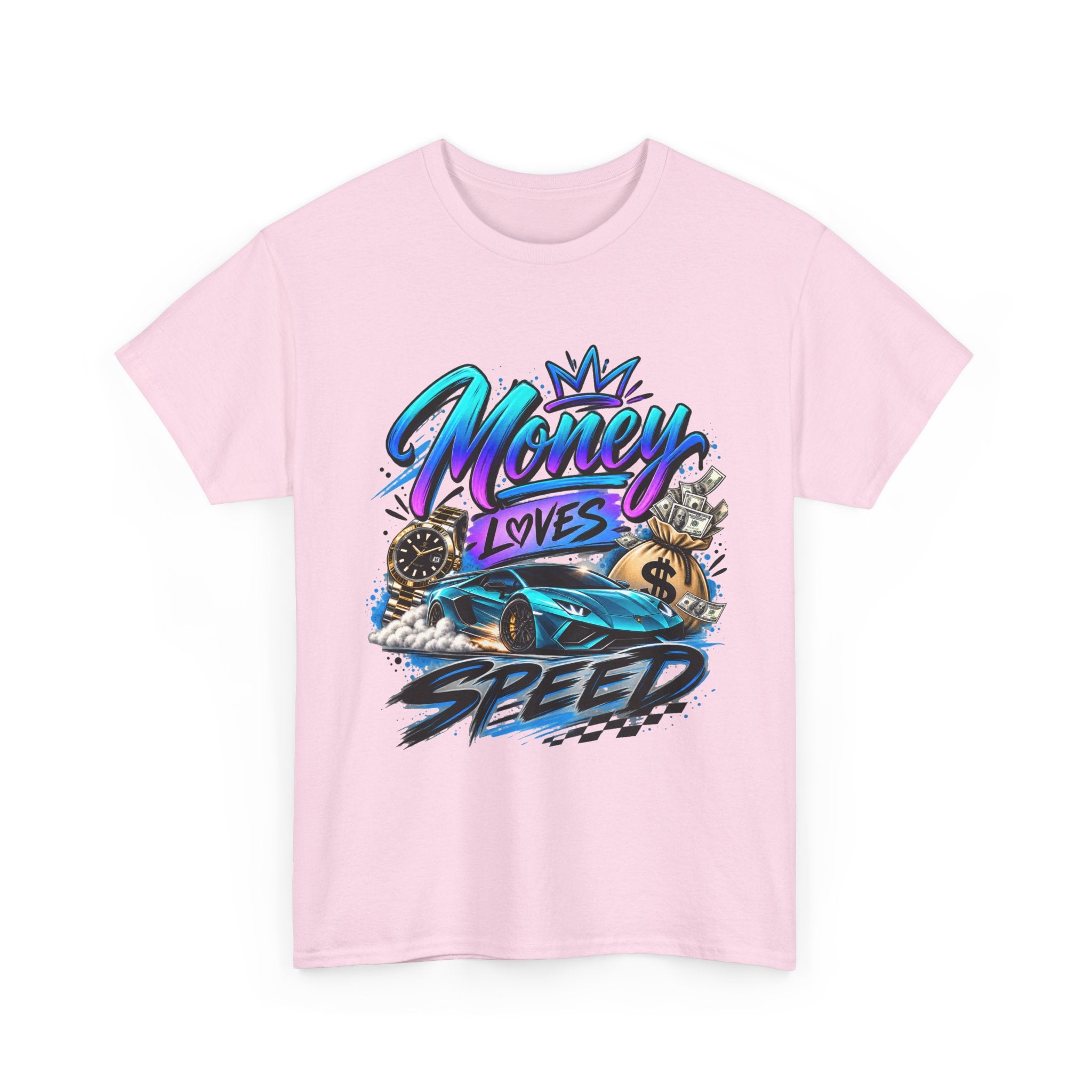 Money Loves Speed T-Shirt — Racing Car Graphic Tee