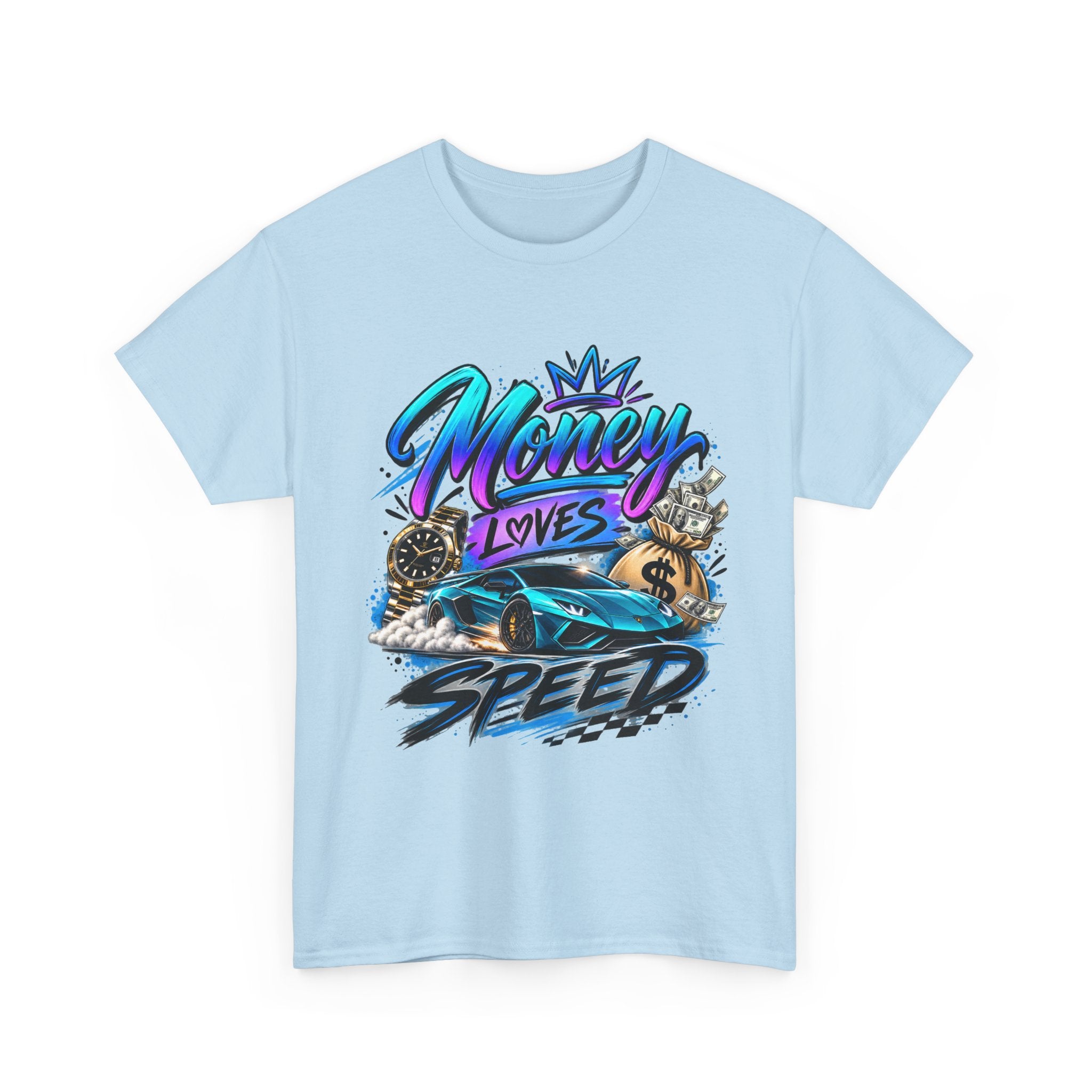 Money Loves Speed T-Shirt — Racing Car Graphic Tee