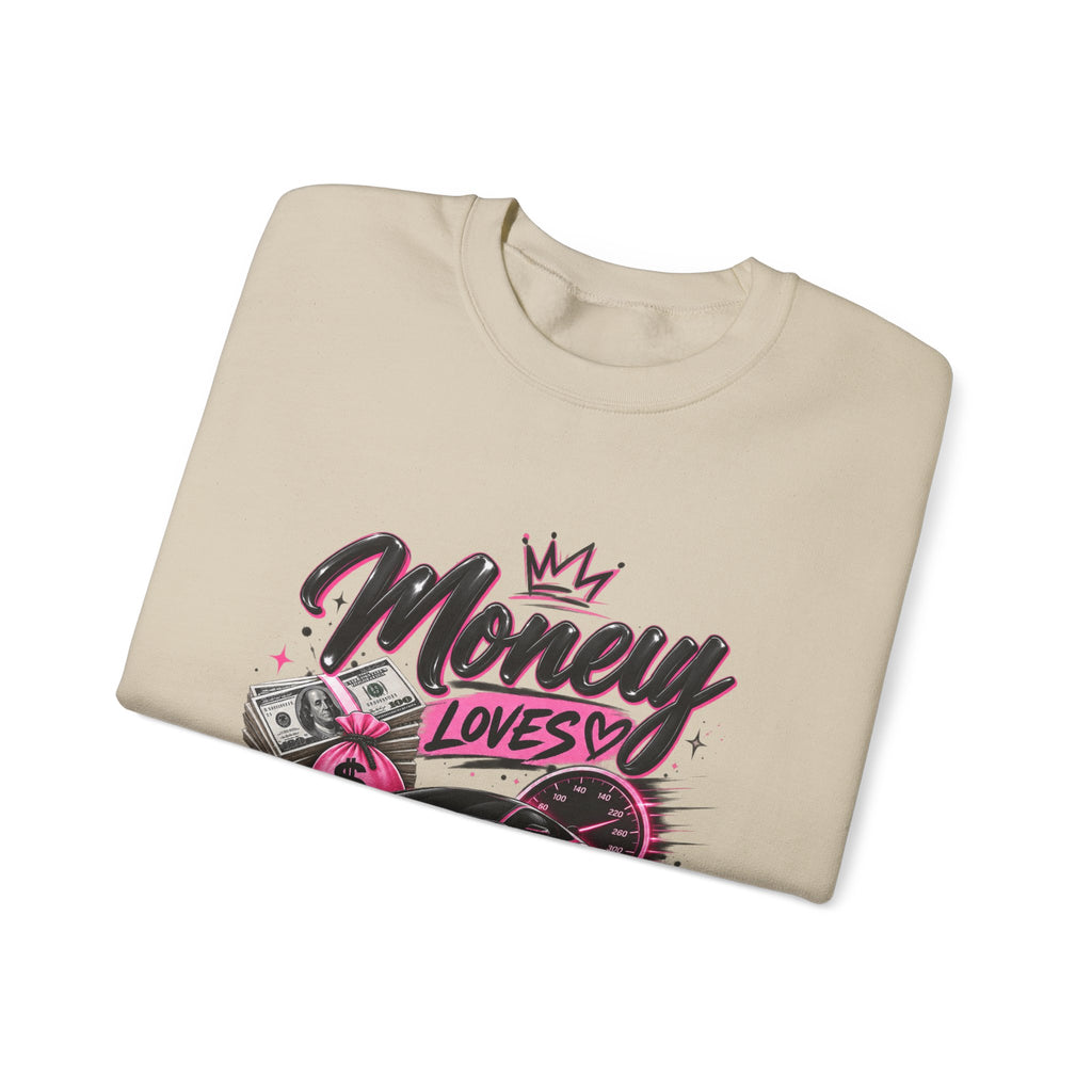 Money Loves Speed Crewneck Sweatshirt