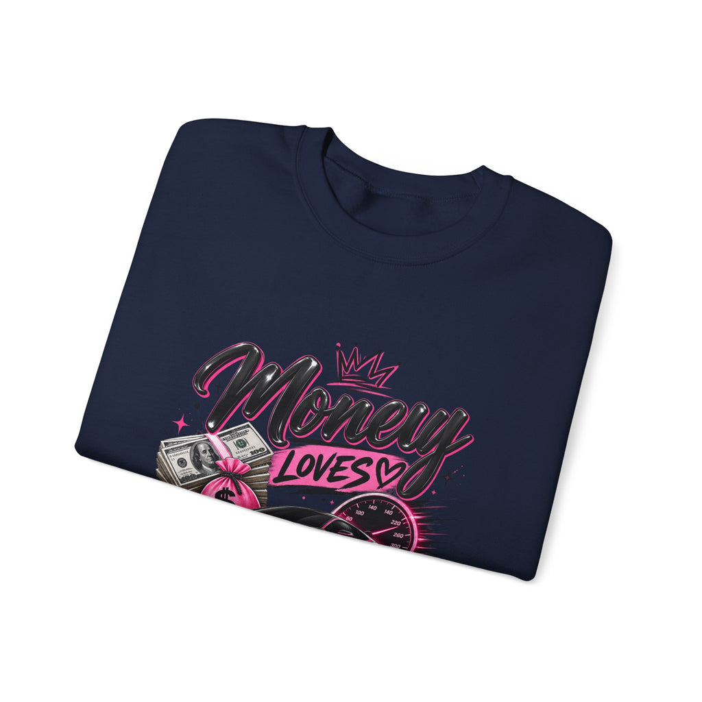 Money Loves Speed Crewneck Sweatshirt