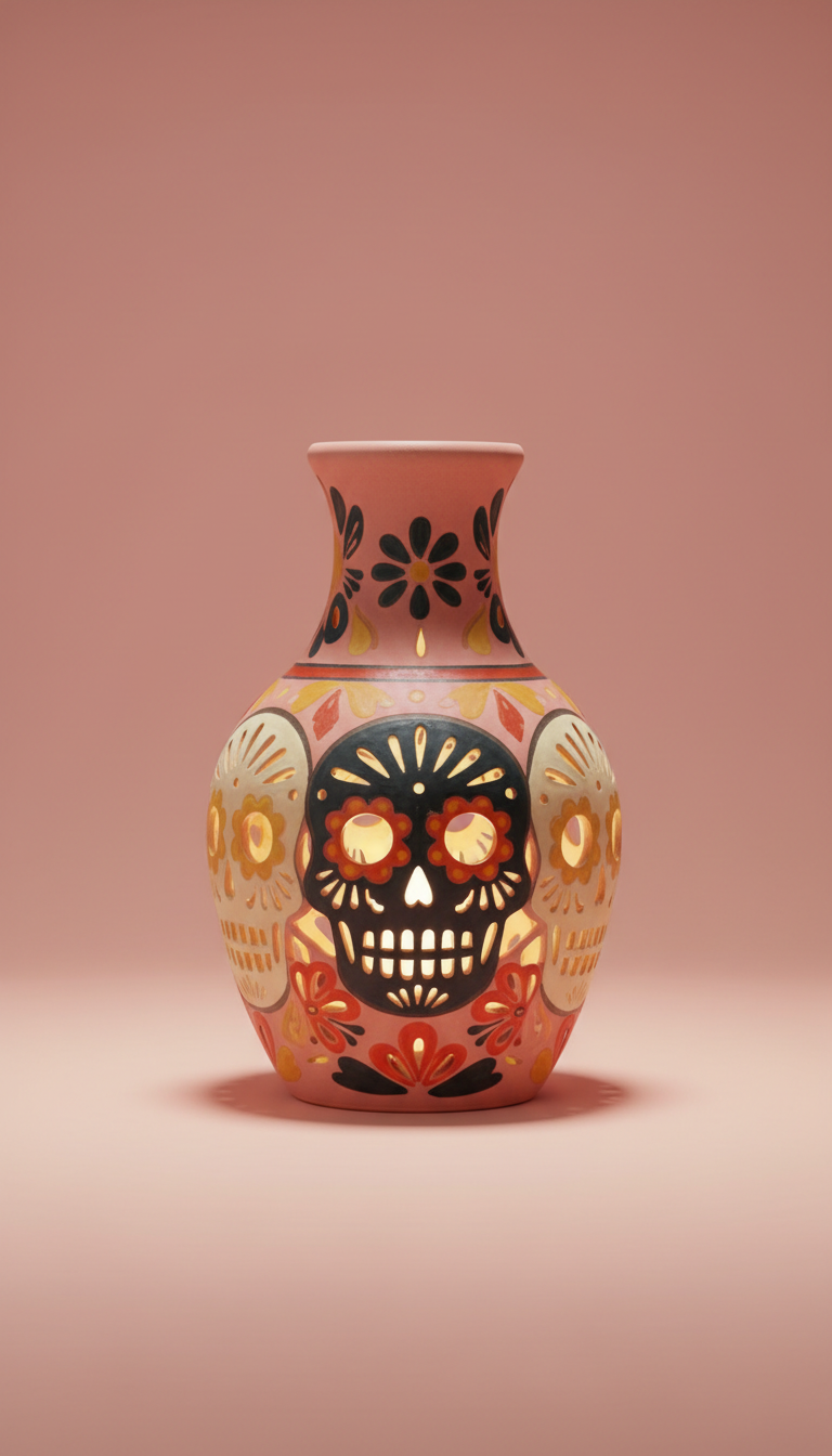 Ceramic Papel Picado Vase