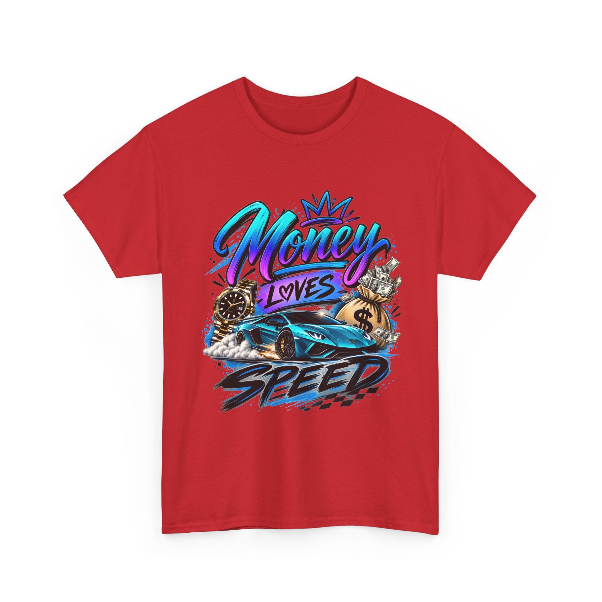 Money Loves Speed T-Shirt — Racing Car Graphic Tee