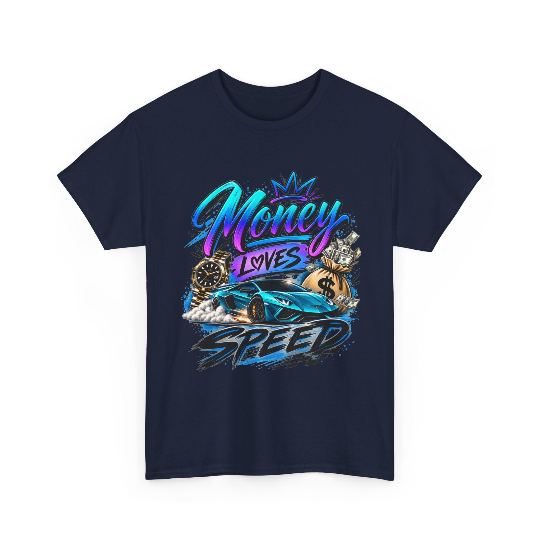 Money Loves Speed T-Shirt — Racing Car Graphic Tee